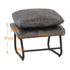 MCombo Vintage Hocker – Donkergrijs – Microvezel Voetenbank Los
