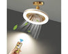 Plafondventilator Slaapkamer - Plafonniere Met Ventilator - Plafondventilator Met Verlichting - Plafondventilator Afstandsbediening - Goud