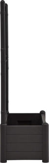 Medina Plantenbak met latwerk 100x43x142 cm PP antraciet