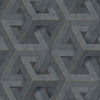 Dutch Wallcoverings Behang Onyx Antraciet- En Goudkleurig
