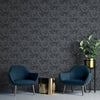 Dutch Wallcoverings Behang Onyx Antraciet- En Goudkleurig