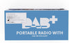 DAB/FM z baterią 5000mAh, przenośne radio solarne z latarką LED i lampką do czytania, radio budowlane DAB+ IPX4, radio awaryjne i alarm SOS, odpowiednie do wędrówek pieszych, biwakowania i na zewnątrz 