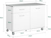 Eetkamerkast Keuken Trolley Keukenkast Keukeneiland Buffet Dressoir Serveerwagen Opbergkast Met 1 Laden, 2 Deuren