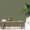 Dutch Wallcoverings Behang Cobra Groen