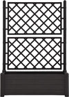 Medina Plantenbak met latwerk 100x43x142 cm PP antraciet