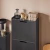 Schoenenkast Met 3 Kleppen, Schoenencommode, Schoenenrek, Schoenenkist, Gangkast, Opbergkast Voor Schoenen