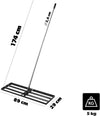 MyGoodHome Professionele Gazonrakel 90x30 cm met Steel – Nivelleringshark van Metaal voor Gazononderhoud – Gazonnivelleringshark & Gazonplanner