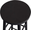 Barkruk, Bistrokruk, Barkruk, Stevig stalen frame, MDF, Zwart, Verpakking van 4