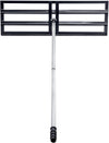 MyGoodHome Professionele Gazonrakel 90x30 cm met Steel – Nivelleringshark van Metaal voor Gazononderhoud – Gazonnivelleringshark & Gazonplanner