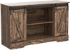 Sideboard – Aufbewahrungsschrank – Beistelltisch – Braun – Spanplatte – 120 x 40 x 70 cm 