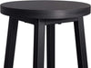 Barkruk, Bistrokruk, Barkruk, Stevig stalen frame, MDF, Zwart, Verpakking van 4