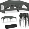 3 x 6 m Easy Up Partyzelt - Faltbare Partyzelte - Pavillon - Wasserfestes Partyzelt - Easy-Up-Mechanismus aus Metall - UV-Schutzfaktor 50+ - Partyzelt mit 6 abnehmbaren Seitenwänden