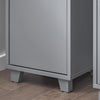 BZR147 Badkamerkast, smalle plank, badkamerkast, opbergkast voor badkamer, met 2 deuren en 2 vakken, 30 x 30 x 170 cm