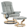 Luxuriöser Relaxsessel – Liegefunktion – mit Hocker – Kunstleder – 360 Grad – Schwarz – Fernsehsessel – 75 x 77 x 103 cm