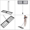 MyGoodHome Professionele Gazonrakel 90x30 cm met Steel – Nivelleringshark van Metaal voor Gazononderhoud – Gazonnivelleringshark & Gazonplanner