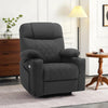 MyGoodHome Relaxfauteuil met Elektrische Opstahulp - Verstelbare Ligfunctie - Donkergrijs - Microvezel