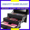 Make Up Koffer Meisjes Met Inhoud 82-Delig - Make Up Koffer Kinderen - Make Up Koffer Gevuld - Cosmetica Koffer - Beautycase Meisjes - Veganistische Cosmetica - Zwart - ‎24 x 19 x 17 cm