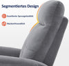 MyGoodHome Relaxfauteuil met Massage & Verwarming - Elektrische TV Stoel met 270° Draai- en Kantelfunctie (Lichtgrijs)