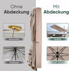Parasolhoes voor Outsunny parasol 460x270 beige
