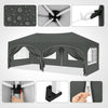 3 x 6 m Easy Up Partyzelt - Faltbare Partyzelte - Pavillon - Wasserfestes Partyzelt - Easy-Up-Mechanismus aus Metall - UV-Schutzfaktor 50+ - Partyzelt mit 6 abnehmbaren Seitenwänden