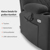 MyGoodHome Relaxfauteuil met Elektrische Opstahulp - Verstelbare Ligfunctie - Donkergrijs - Microvezel