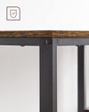 VASAGLE Bureau, computertafel, pc-tafel, bureautafel, met 2 planken aan de rechter- of linkerkant, voor kantoor, woonkamer, stalen frame, industrieel design