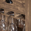 Keukeneiland - Keukenkast - Keuken Werktafel - Opbergkast – Dressoir Met 3 Planken, 2 Lades, Deur, Glashouder En Flessenhouder
