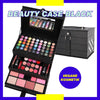 Make Up Koffer Meisjes Met Inhoud 82-Delig - Make Up Koffer Kinderen - Make Up Koffer Gevuld - Cosmetica Koffer - Beautycase Meisjes - Veganistische Cosmetica - Zwart - ‎24 x 19 x 17 cm