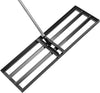 MyGoodHome Professionele Gazonrakel 90x30 cm met Steel – Nivelleringshark van Metaal voor Gazononderhoud – Gazonnivelleringshark & Gazonplanner