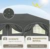 3 x 6 m Easy Up Partyzelt - Faltbare Partyzelte - Pavillon - Wasserfestes Partyzelt - Easy-Up-Mechanismus aus Metall - UV-Schutzfaktor 50+ - Partyzelt mit 6 abnehmbaren Seitenwänden