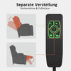 MyGoodHome Relaxfauteuil met Elektrische Opstahulp - Verstelbare Ligfunctie - Donkergrijs - Microvezel