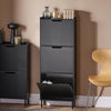 Schoenenkast Met 3 Kleppen, Schoenencommode, Schoenenrek, Schoenenkist, Gangkast, Opbergkast Voor Schoenen