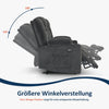 Elektrische 2-Zits Relaxbank met Ligfunctie - USB & Bekerhouders | MyGoodHome (Grijs)
