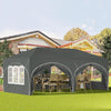 3 x 6 m Easy Up Partyzelt - Faltbare Partyzelte - Pavillon - Wasserfestes Partyzelt - Easy-Up-Mechanismus aus Metall - UV-Schutzfaktor 50+ - Partyzelt mit 6 abnehmbaren Seitenwänden