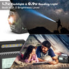 DAB/FM z baterią 5000mAh, przenośne radio solarne z latarką LED i lampką do czytania, radio budowlane DAB+ IPX4, radio awaryjne i alarm SOS, odpowiednie do wędrówek pieszych, biwakowania i na zewnątrz 