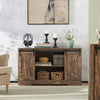 Sideboard – Aufbewahrungsschrank – Beistelltisch – Braun – Spanplatte – 120 x 40 x 70 cm 
