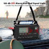 DAB/FM z baterią 5000mAh, przenośne radio solarne z latarką LED i lampką do czytania, radio budowlane DAB+ IPX4, radio awaryjne i alarm SOS, odpowiednie do wędrówek pieszych, biwakowania i na zewnątrz 