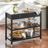 Keukentrolley Met Roestvrij Stalen Plaat Gangkast Sideboard Bijzettafel
