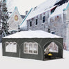 3 x 6 m Easy Up Partyzelt - Faltbare Partyzelte - Pavillon - Wasserfestes Partyzelt - Easy-Up-Mechanismus aus Metall - UV-Schutzfaktor 50+ - Partyzelt mit 6 abnehmbaren Seitenwänden