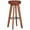 Barstoelen Echt Leer En Massief Acaciahout
