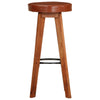 Barstoelen Echt Leer En Massief Acaciahout