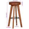 Barstoelen Echt Leer En Massief Acaciahout