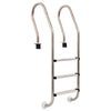 Zwembadladder Met 3 Sporten 120 Cm Roestvrij Staal 304