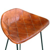 Barstoelen Echt Leer Zwart En