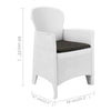 3-Delige Bistroset Rattan-Look Kunststof