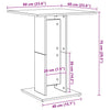 Bistrotafel 60X60X75 Cm Bewerkt Hout
