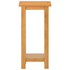 Bijzettafel 27X24X55 Cm Massief Eikenhout Eiken
