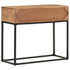 Wandtafel 90X35X76 Cm Massief Acaciahout Zwart
