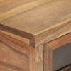 Wandtafel 90X35X76 Cm Massief Acaciahout Zwart