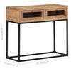 Wandtafel 90X35X76 Cm Massief Acaciahout Zwart